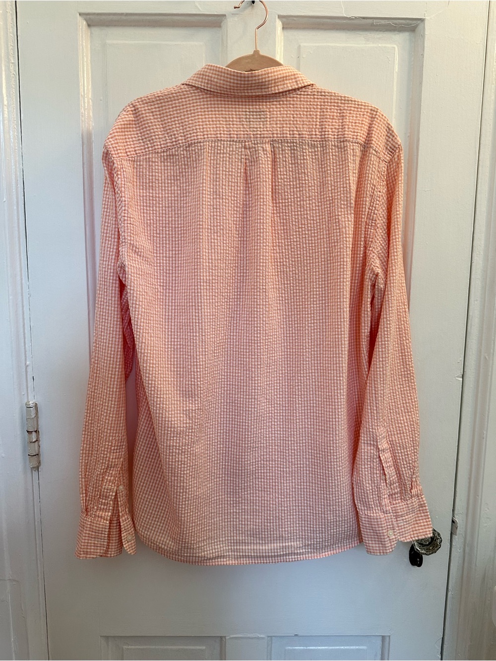 J Crew Pink Seersucker Men's Button-Up Shirt - Picture 4 of 4